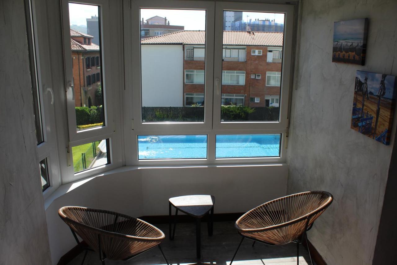 Apartamentos Zarautz Playa, Con Piscina Y Garaje Exteriör bild