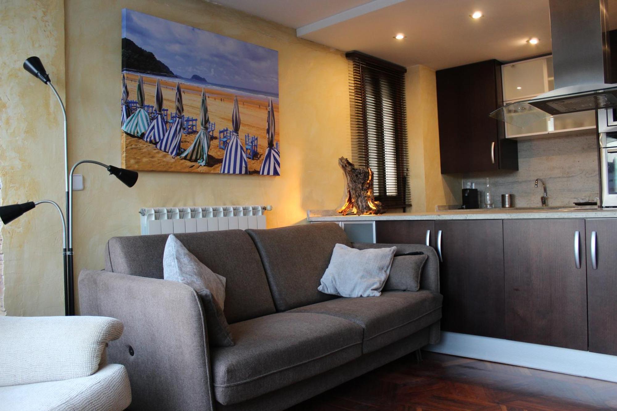 Apartamentos Zarautz Playa, Con Piscina Y Garaje Exteriör bild